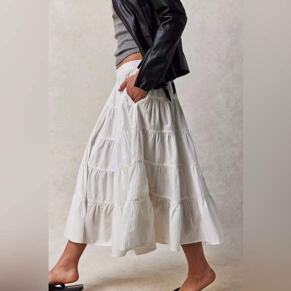 Free people ruffle tiered midi skirt - Picture 8 of 9